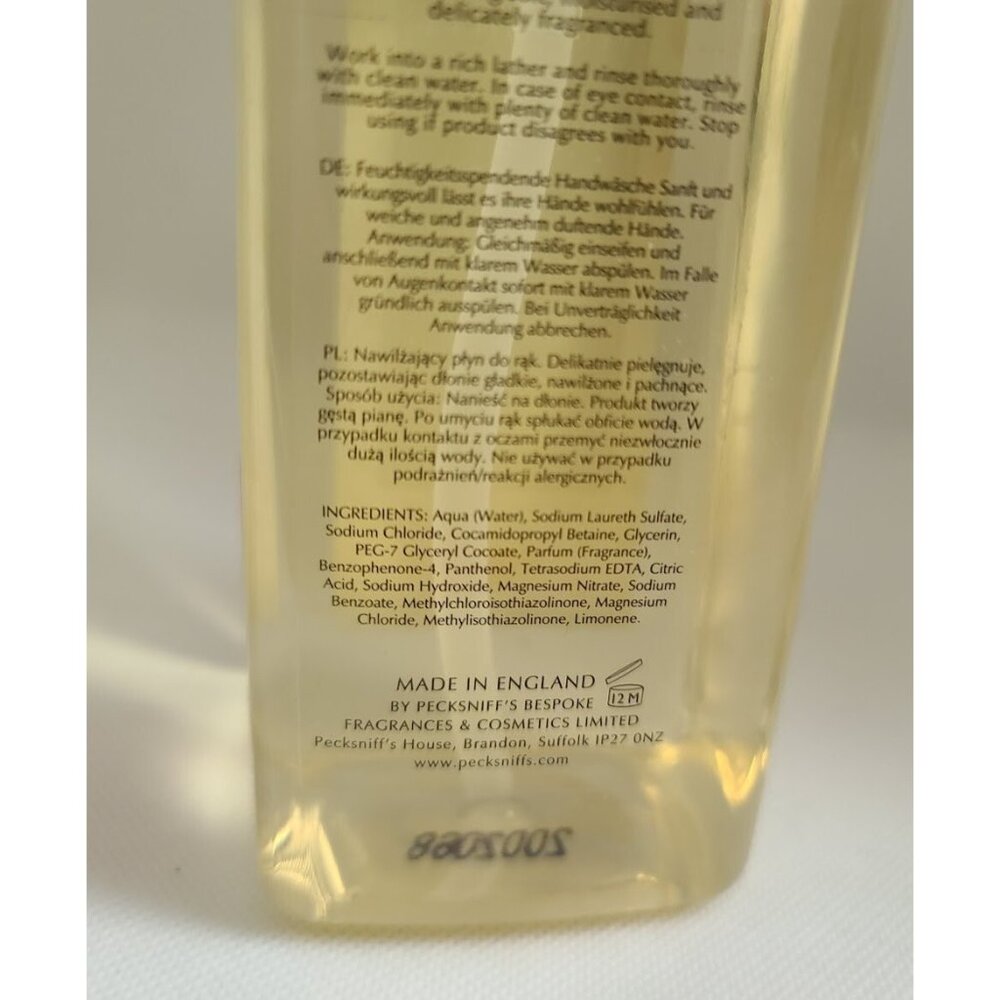 1 Pecksniffs Kitchen Garden CHAMOMILE & HONEY Moisturizing Hand Wash 16.9 oz NEW - Picture 4 of 4